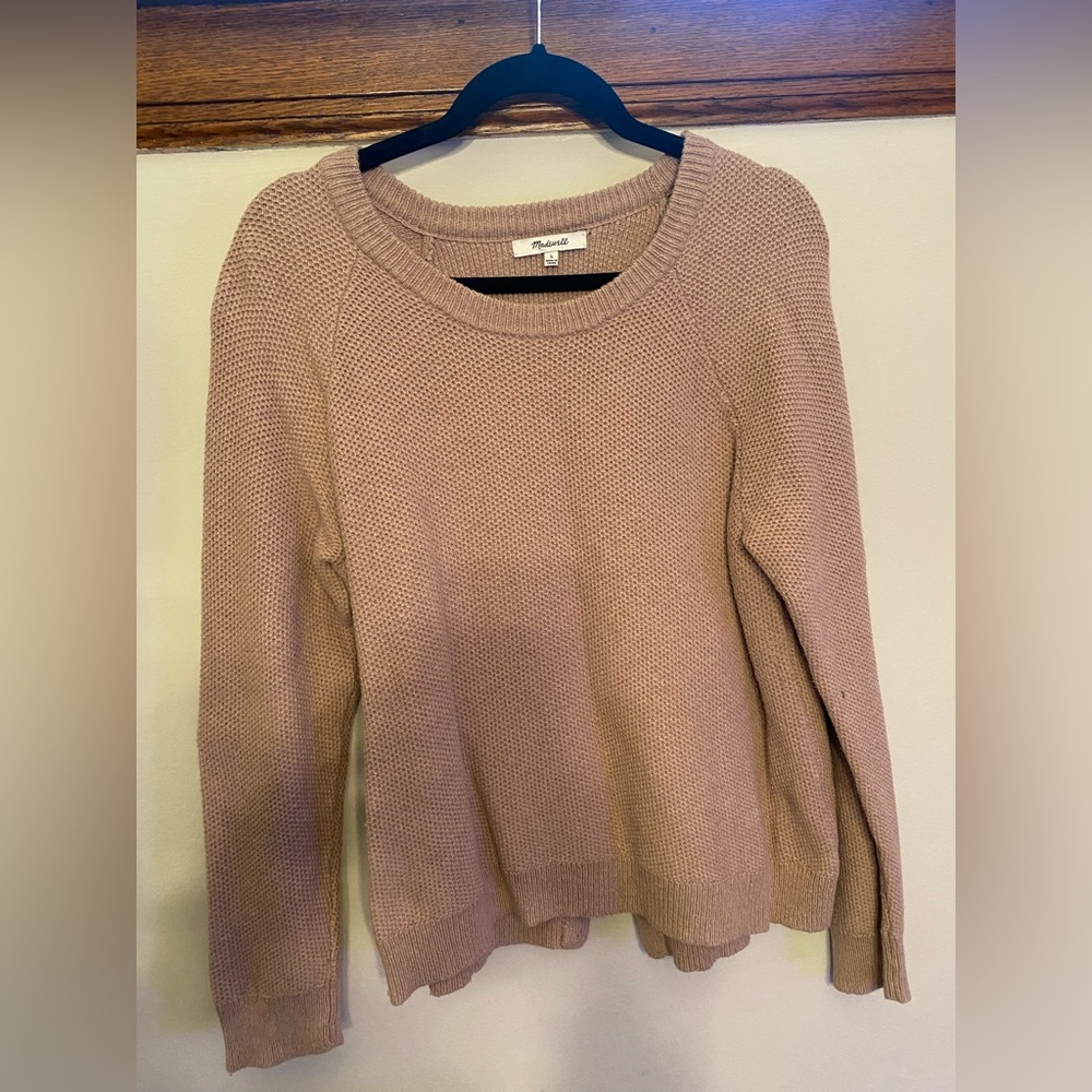 L Madewell blush sweater